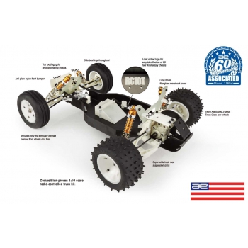 Auto Kit Team Associated - RC10T Classic Model Kit, Selbstmontageversion! 7002 Ready-To-Run 1:10 #7002